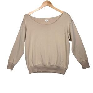 L'AGENCE Sweatshirt Womens Small Camel Kimora Boatneck Pullover USA